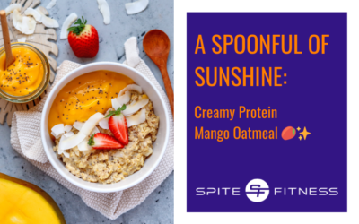 A Spoonful of Sunshine: Creamy Protein Mango Oatmeal 🥭✨